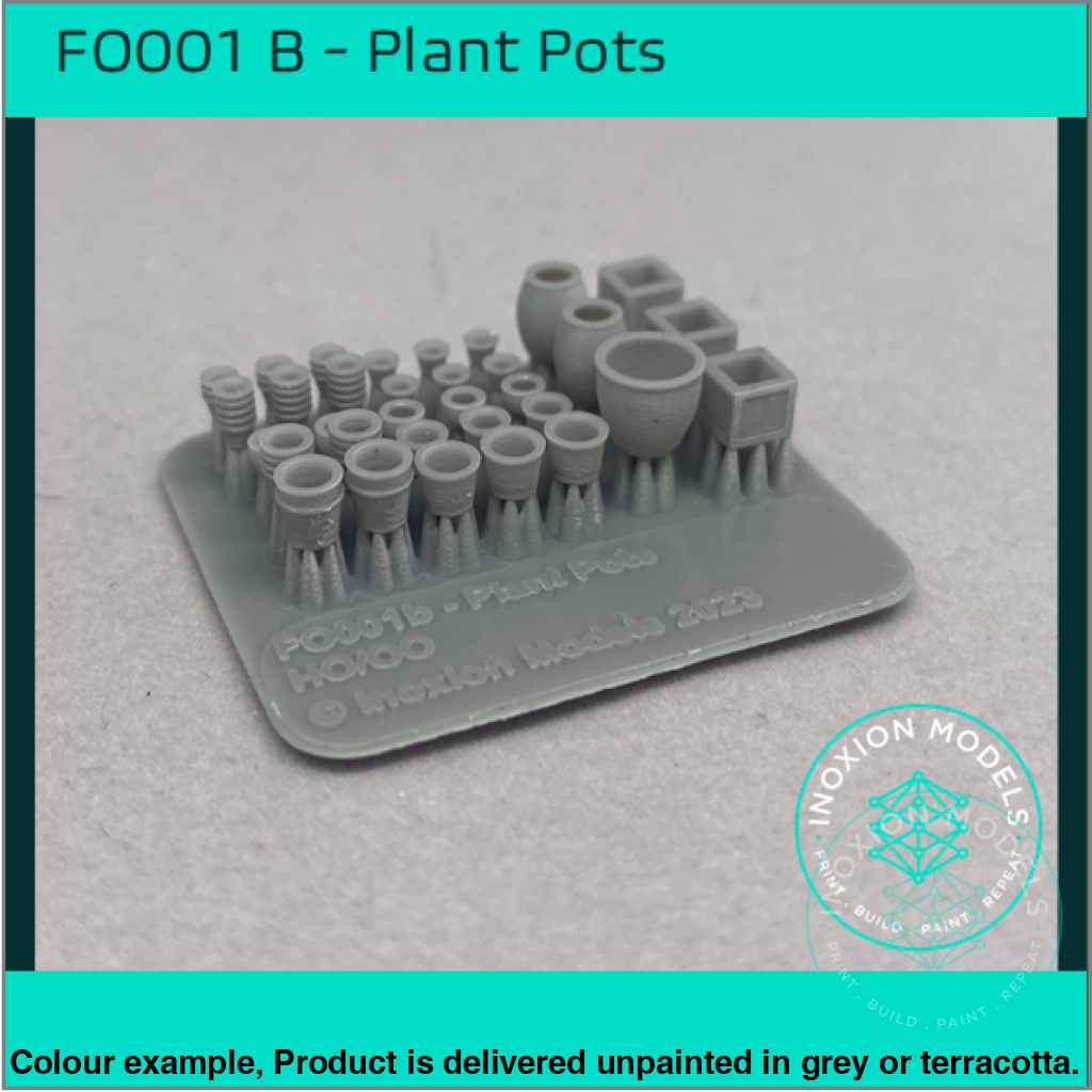 Plant Pots OO HO Scale Model Set