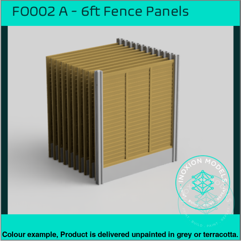 6ft Garden Fence OO HO Scale Model Kit