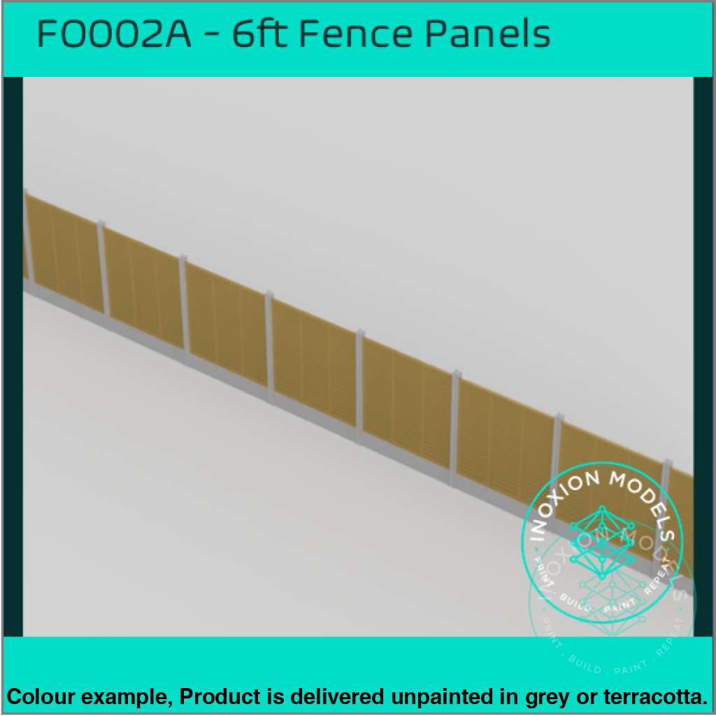 6ft Garden Fence OO HO Scale Model Kit