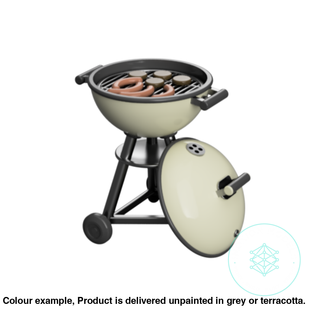 Charcoal BBQ Model Set for OO and HO Scale Layouts