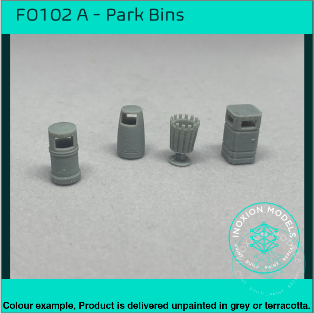 Park Bins OO HO Scale Model Set