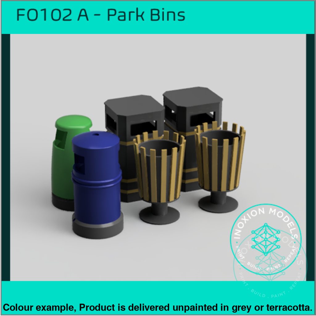 Park Bins OO HO Scale Model Set