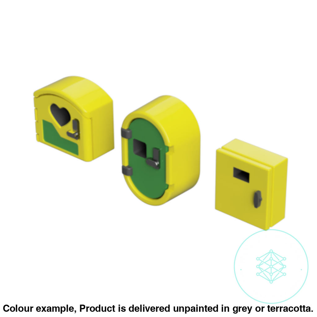 Defibrillator Lockers OO HO Scale Model Set