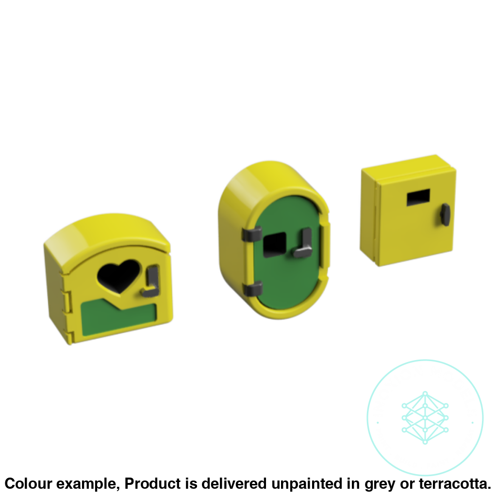 Defibrillator Lockers OO HO Scale Model Set