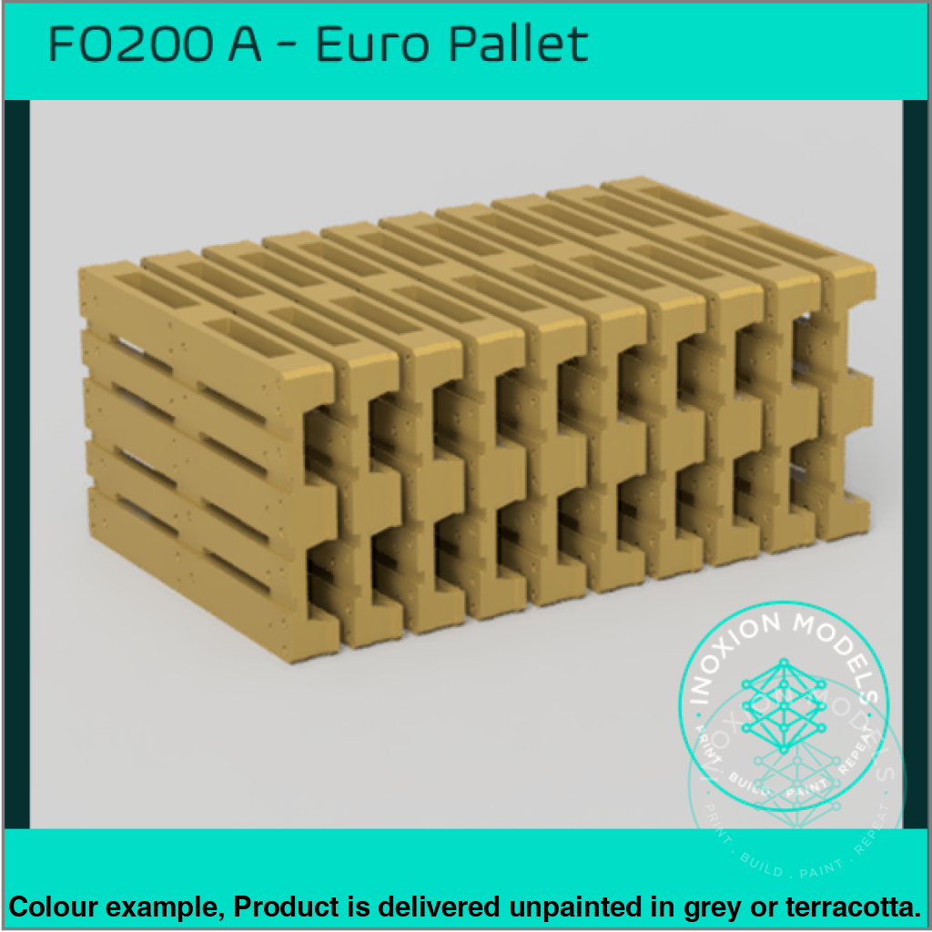 10 Euro Pallets OO HO Scale Model Set