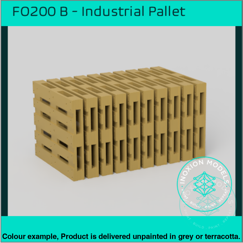 10 Industrial Pallets OO HO Scale Model Set