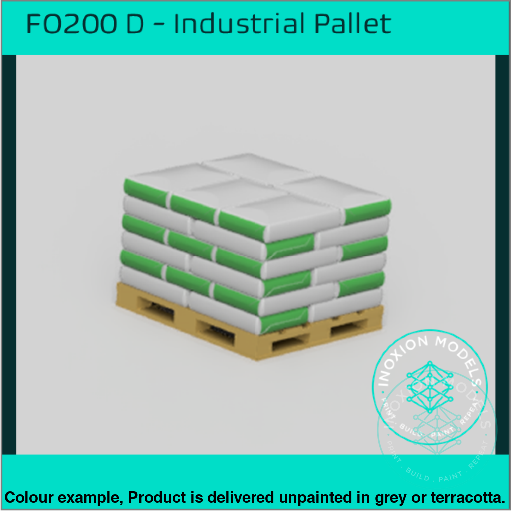 Industrial Pallets OO HO Scale Model Kit with Cargo