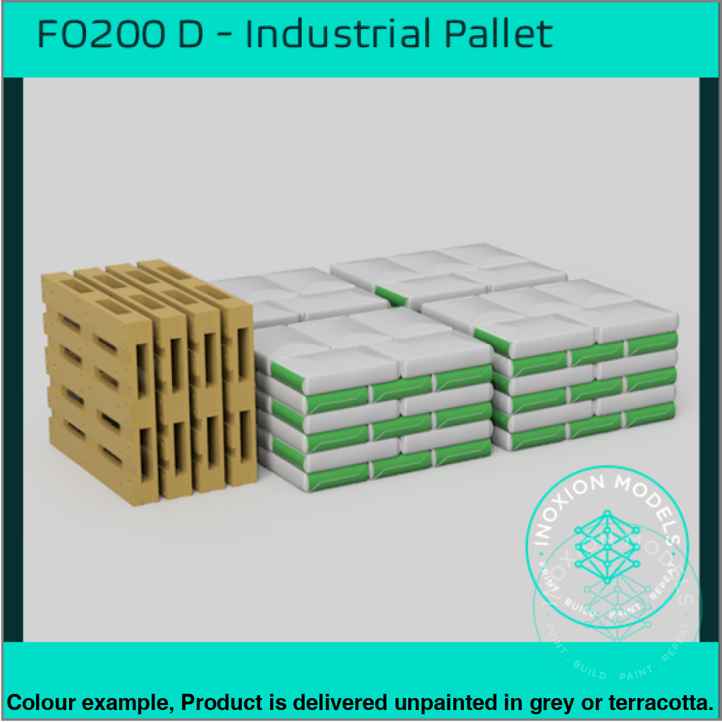 Industrial Pallets OO HO Scale Model Kit with Cargo