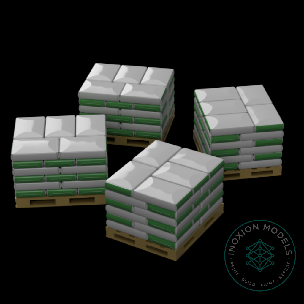 Industrial Pallets OO HO Scale Model Kit with Cargo