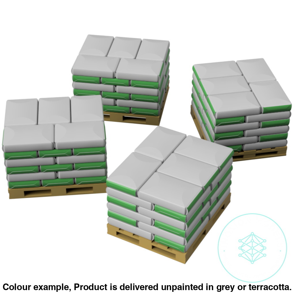 Industrial Pallets OO HO Scale Model Kit with Cargo