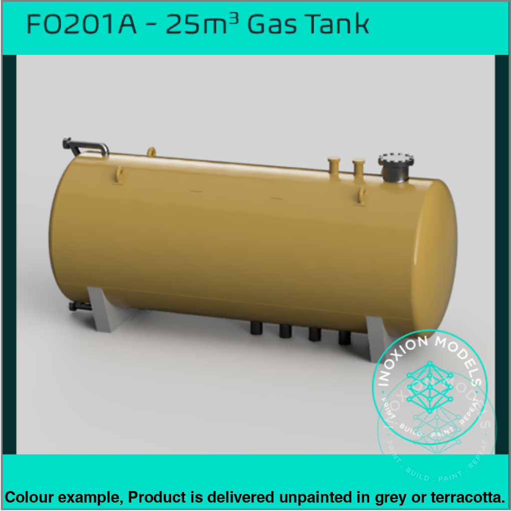25m3 Gas Tank OO HO Scale Model