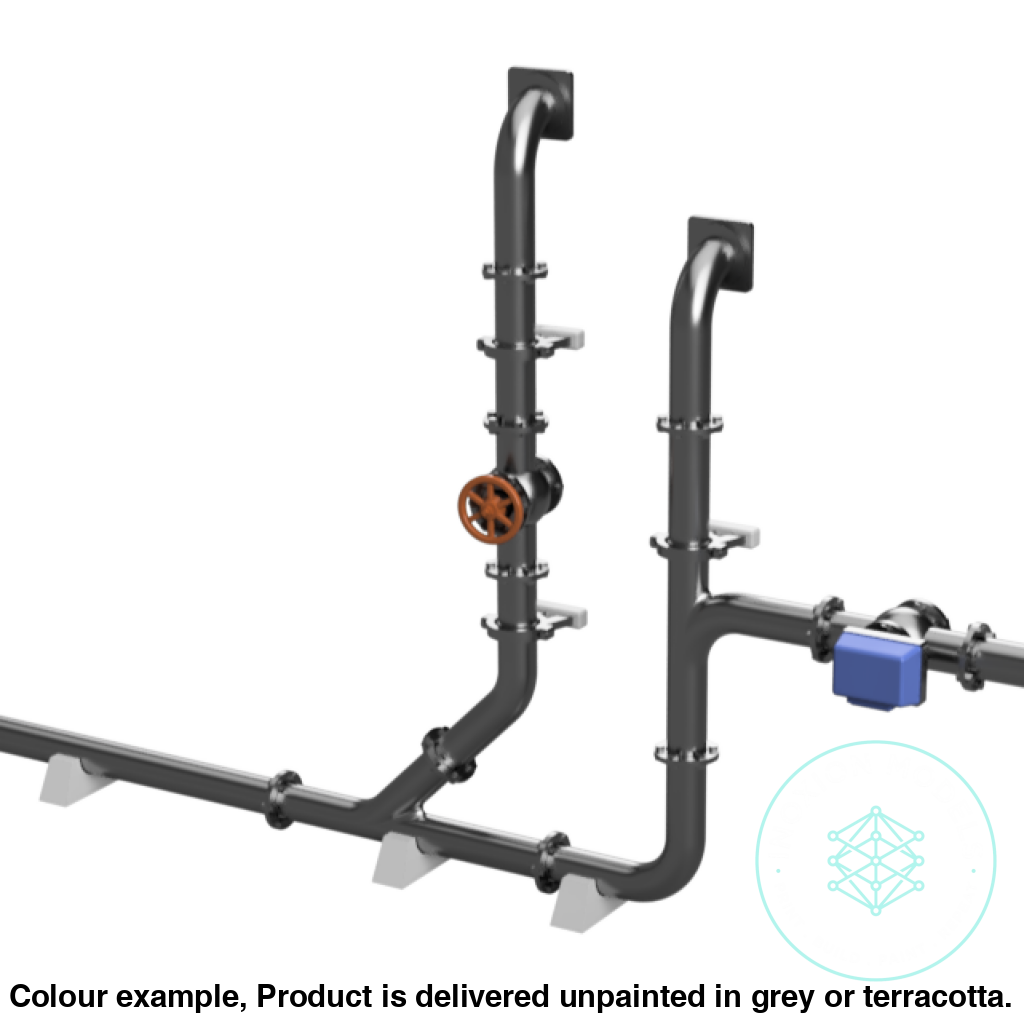 9 Inch Pipes OO HO Scale Model Kit 62 Piece Set