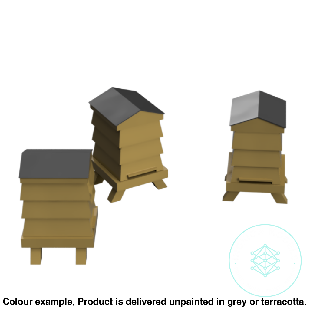 Louvered Beehives OO HO Scale Model Set