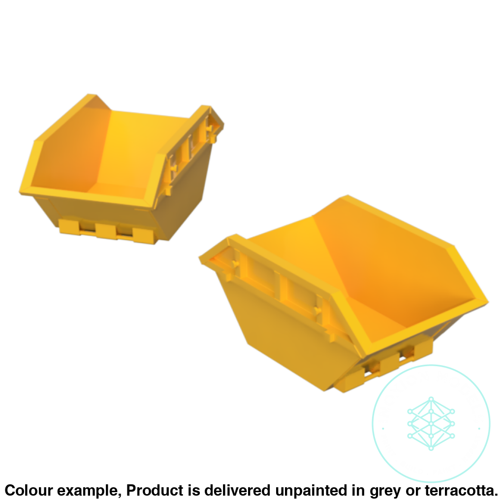 6 Yard Skip OO HO Scale Model Twin Pack