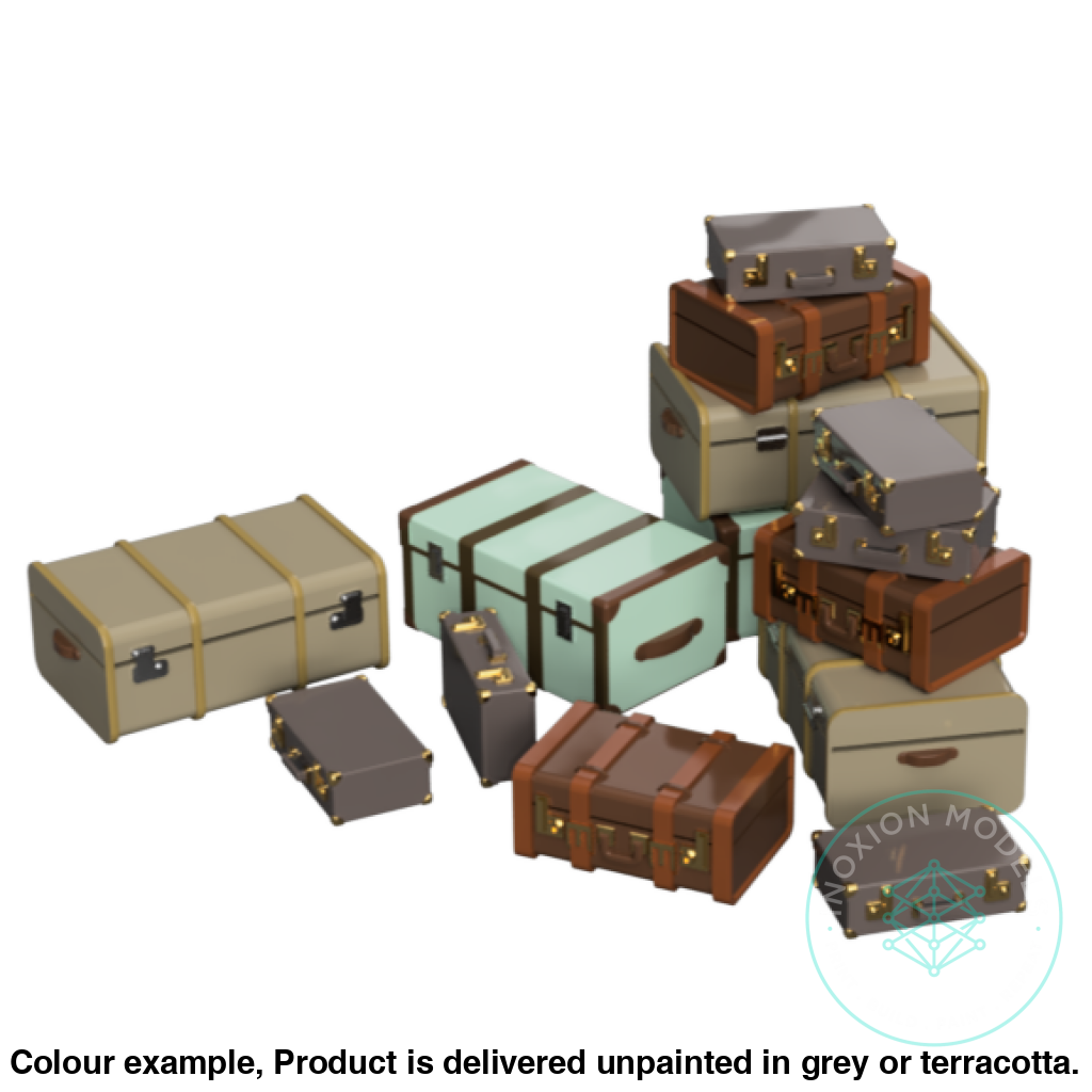 Luggage Models OO HO Scale Pack of 14