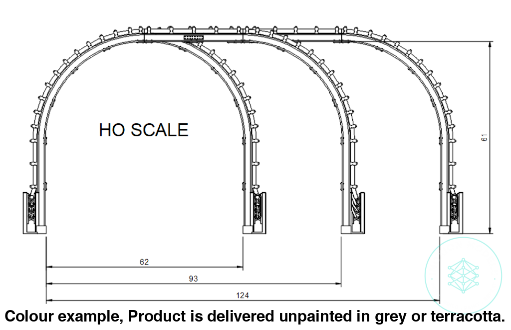 London Underground Cable Gantries OO HO Scale Model Kit