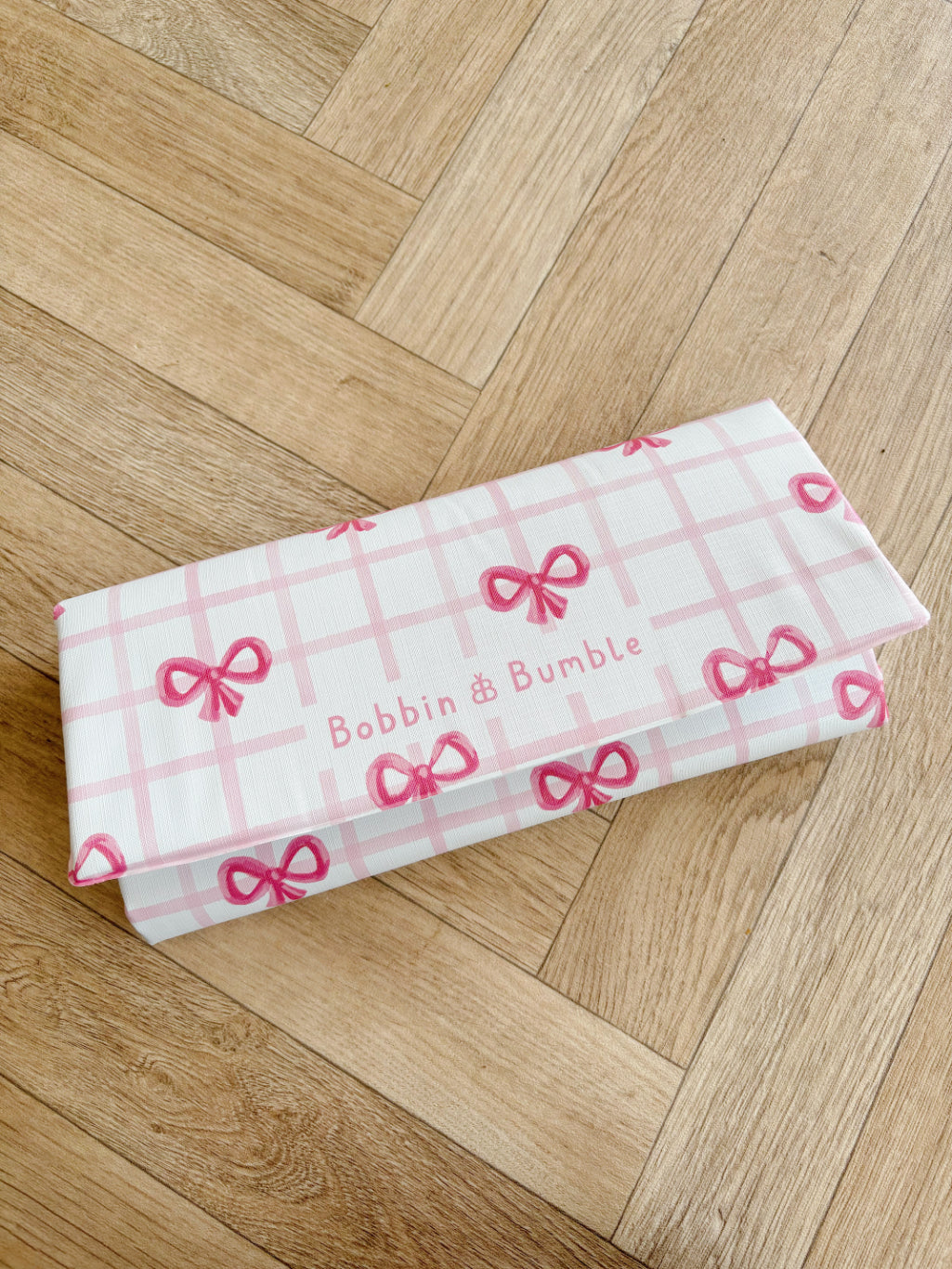 Travel Changing Mat - Pink Bows