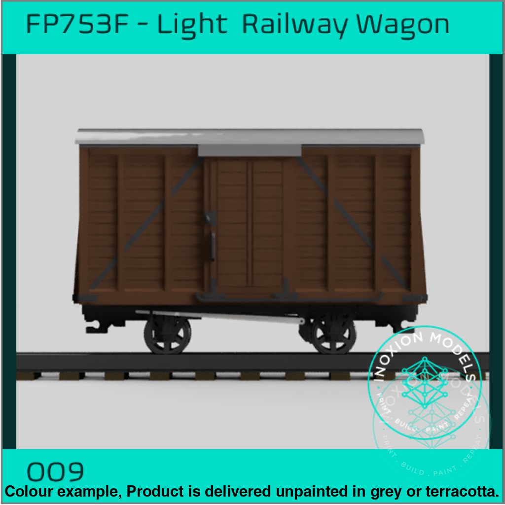4 Light Railway Box Wagons OO9 Gauge Model Kit