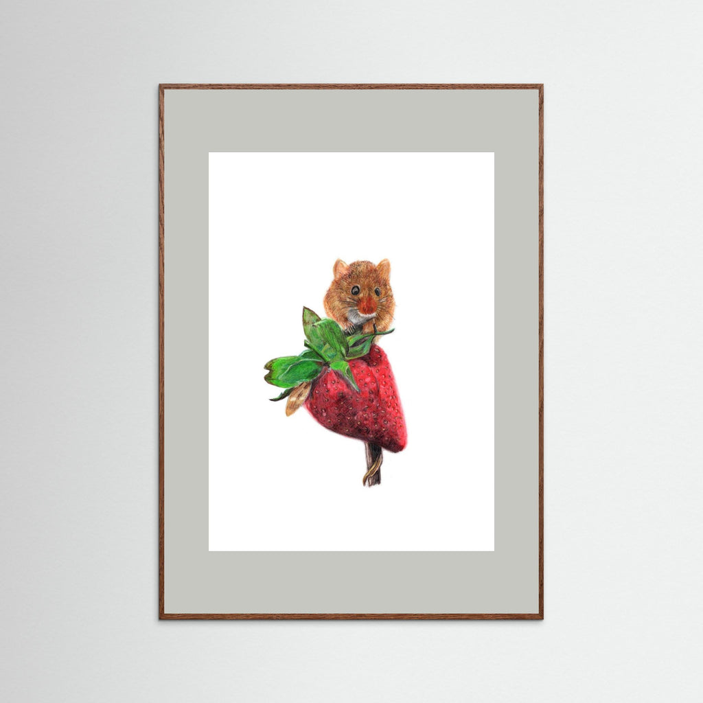 Field Mouse Wildlife Art Print | Wildlife Wall Art for Nature Lovers