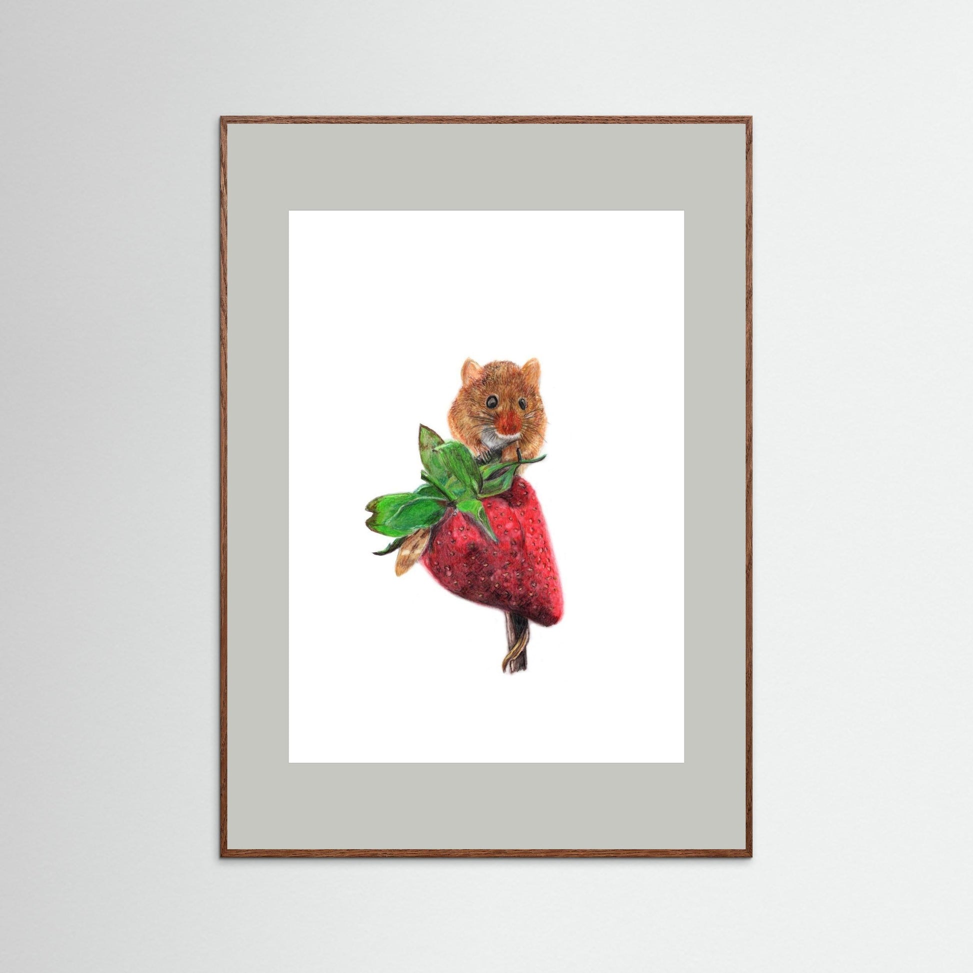 Field Mouse Wildlife Art Print | Wildlife Wall Art for Nature Lovers