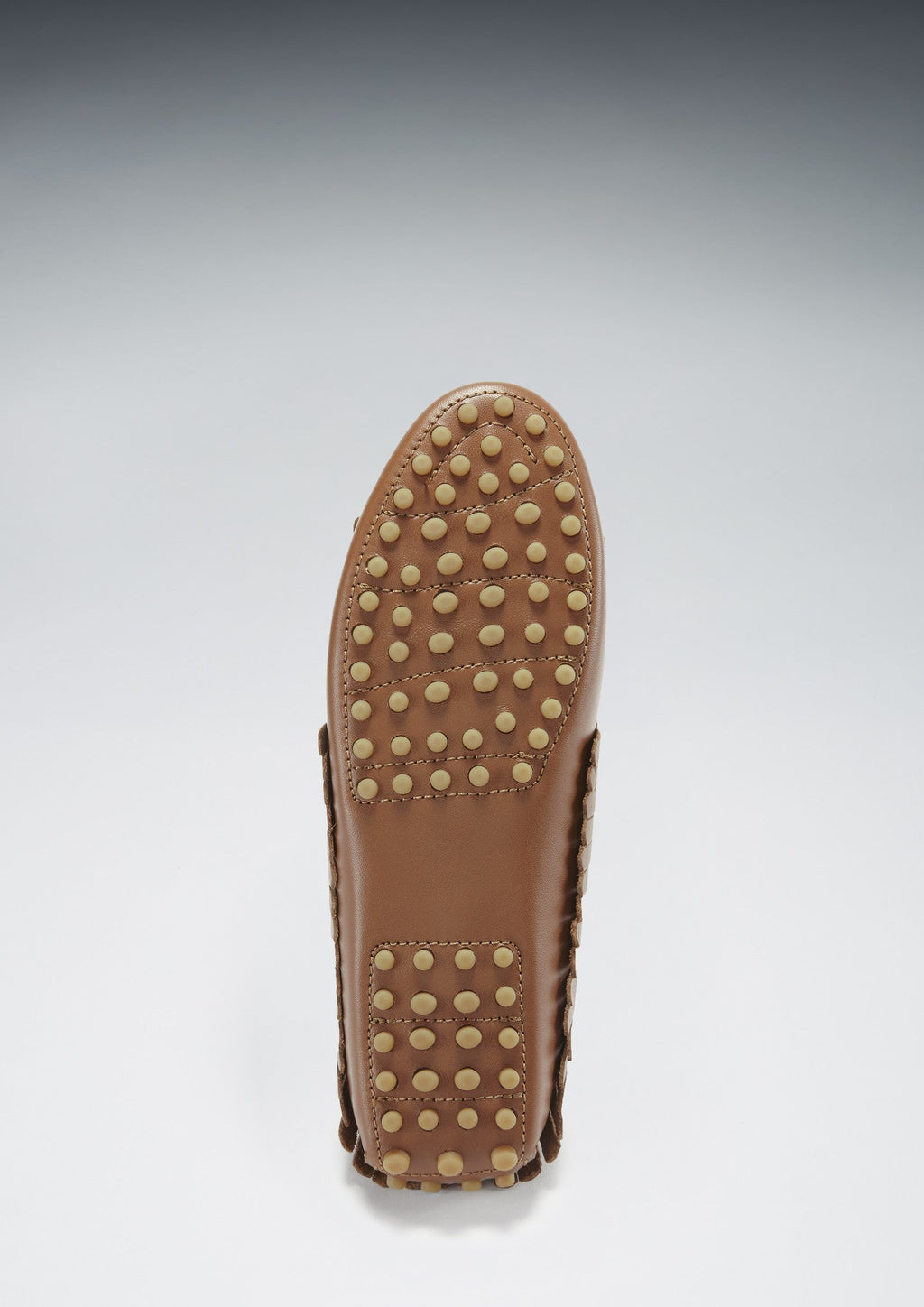 Women's Light Tan Fringed Leather Driving Loafers