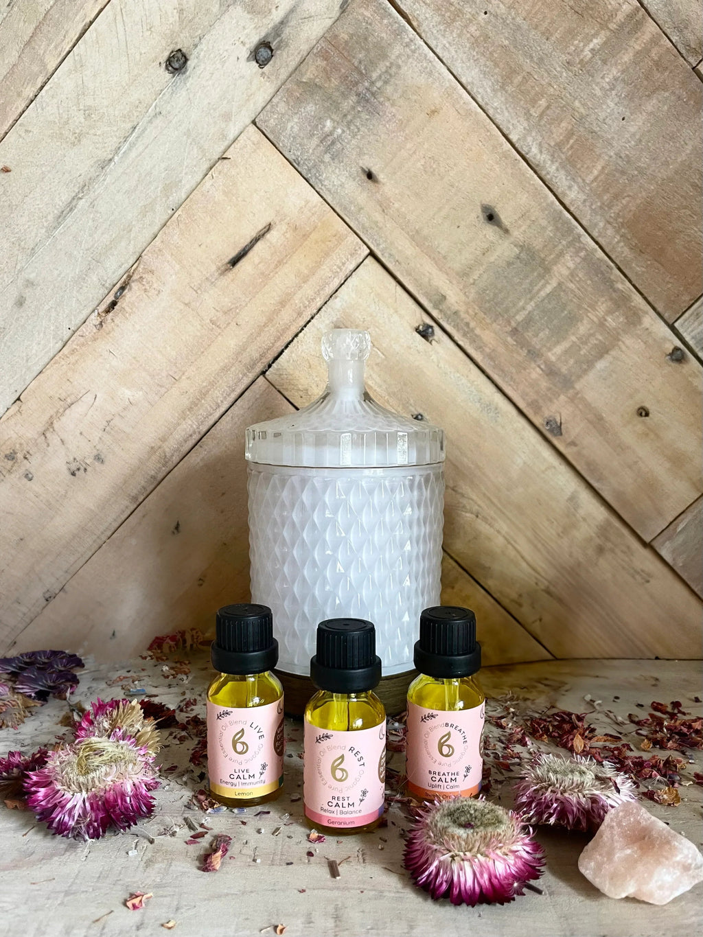 Aroma Diffuser with Blended Oil Steps