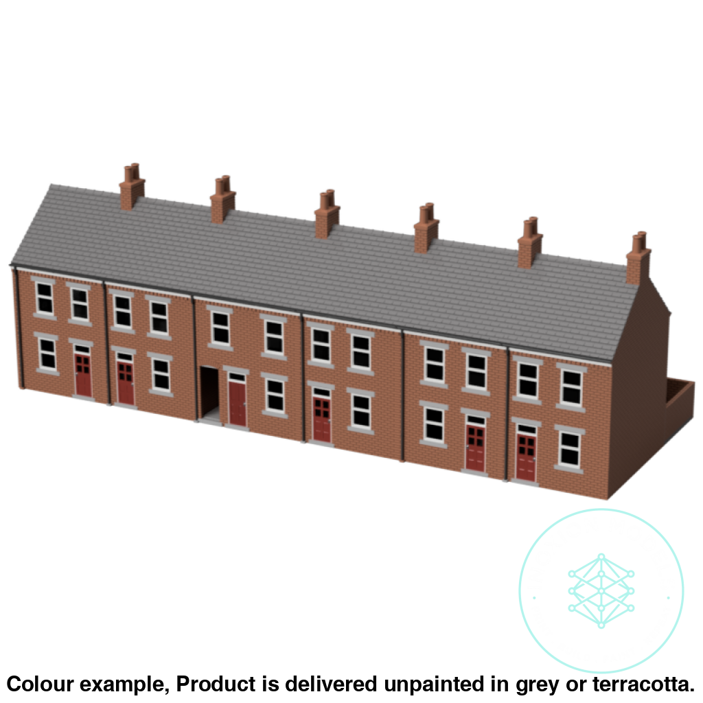 Victorian Terrace House Model Set 6 Pack TT120 3mm Scale