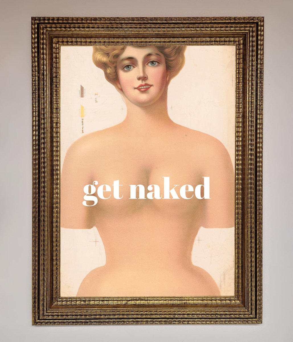 Get Naked Framed Poster