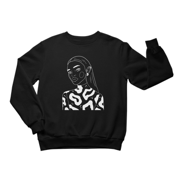 Unisex Crewneck Sweatshirt with Illustration - The Moon Queen