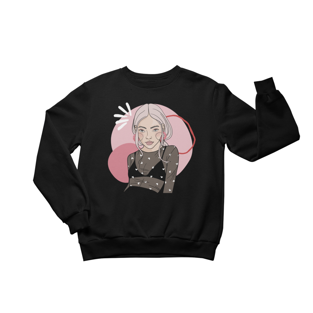 Comfortable Crewneck Sweatshirt by Getter Tiivits - Eco-Friendly & Unisex by Getter Tiivits at www.brixbailey.com