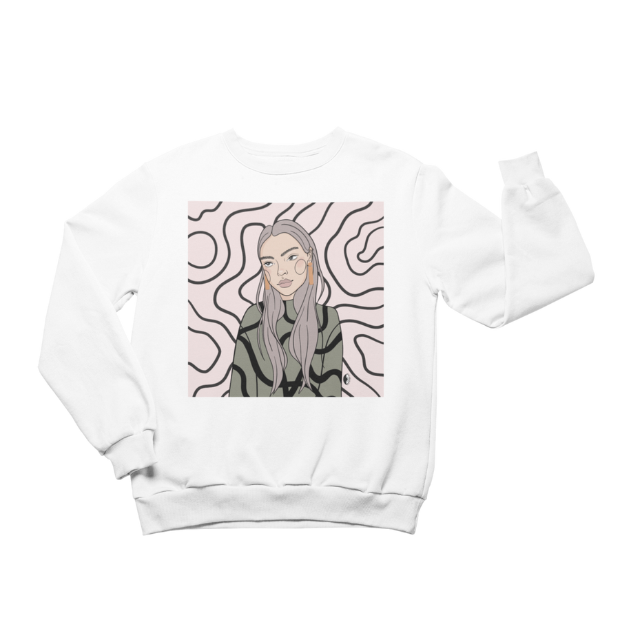 Unisex Crewneck Sweatshirt with Illustration - Decision