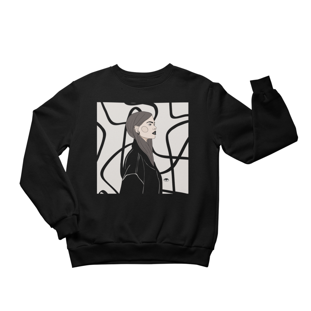 The comfortable crewneck sweatshirt make any outfit work, especially if you want to receive compliments! by Getter Tiivits at www.brixbailey.com
