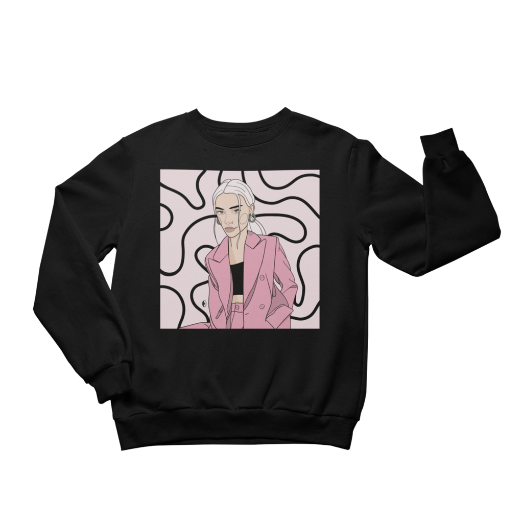 The Comfortable Crewneck Sweatshirt: Unisex, 80% Cotton, Soft & Eco-Friendly - Designed by Getter Tiivits by Getter Tiivits at www.brixbailey.com