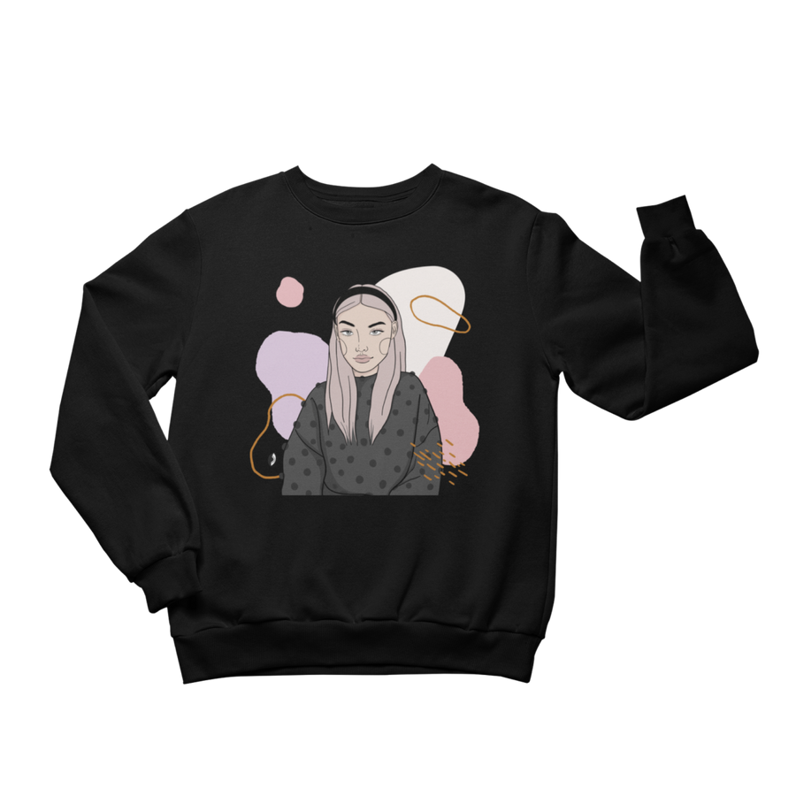 Unisex Crewneck Sweatshirt with Illustration - In Time