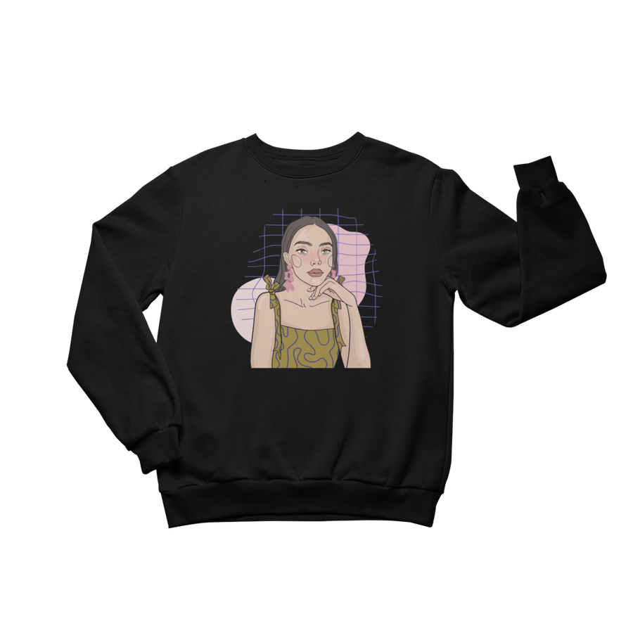 Unisex Crewneck Sweatshirt – Soft Cotton Blend, Hand-Illustrated by Getter Tiivits at www.brixbailey.com