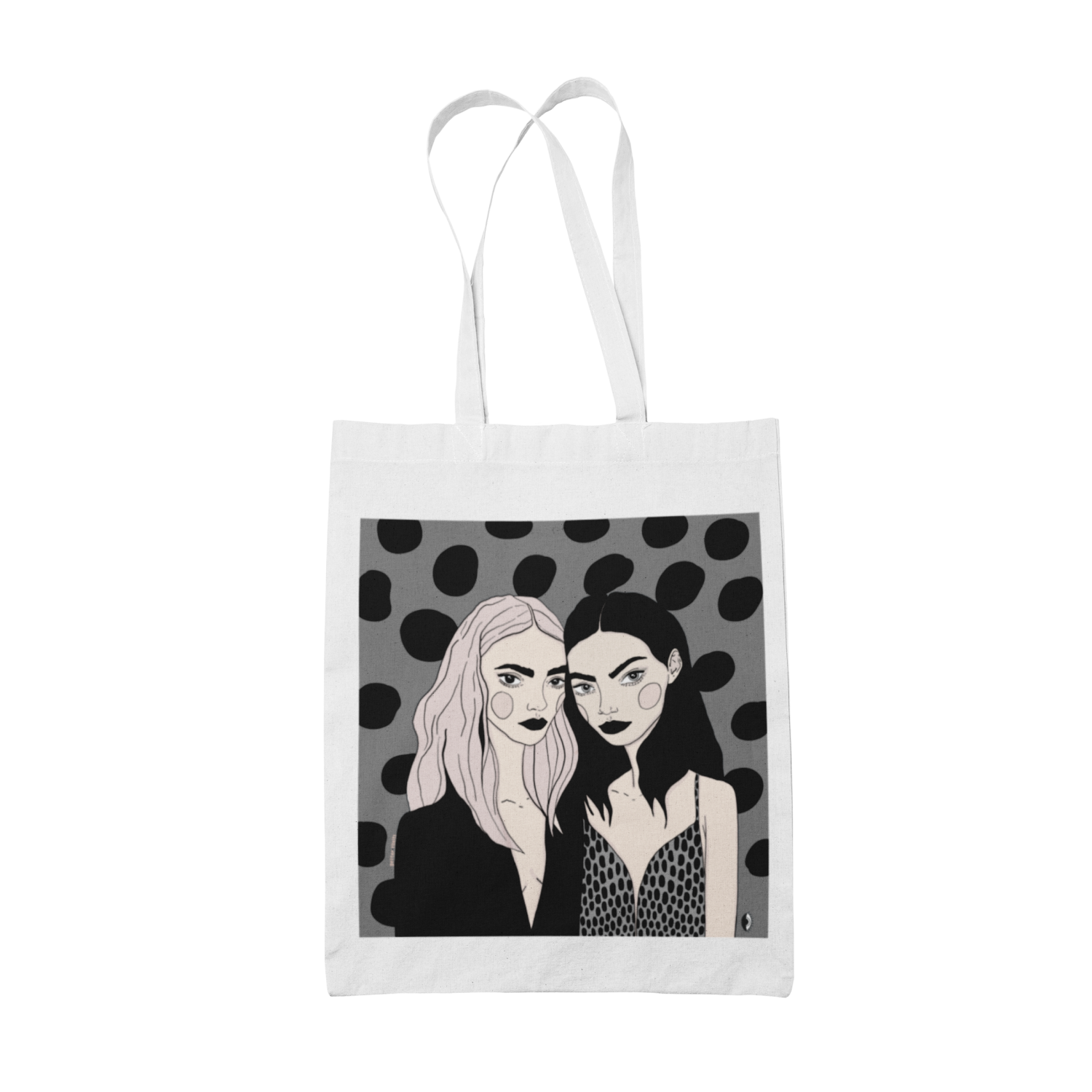 Cotton Tote Bag with Exclusive Getter Tiivits Illustration - Durable & Artistic by Getter Tiivits at www.brixbailey.com