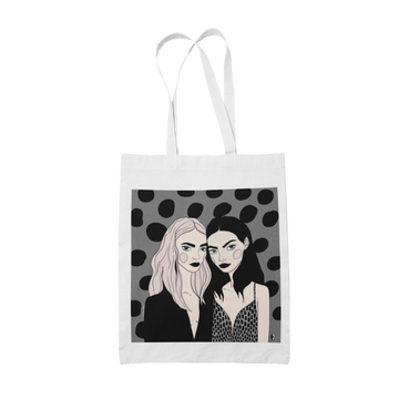 Tote Bag with Illustration - Love Your Sisters