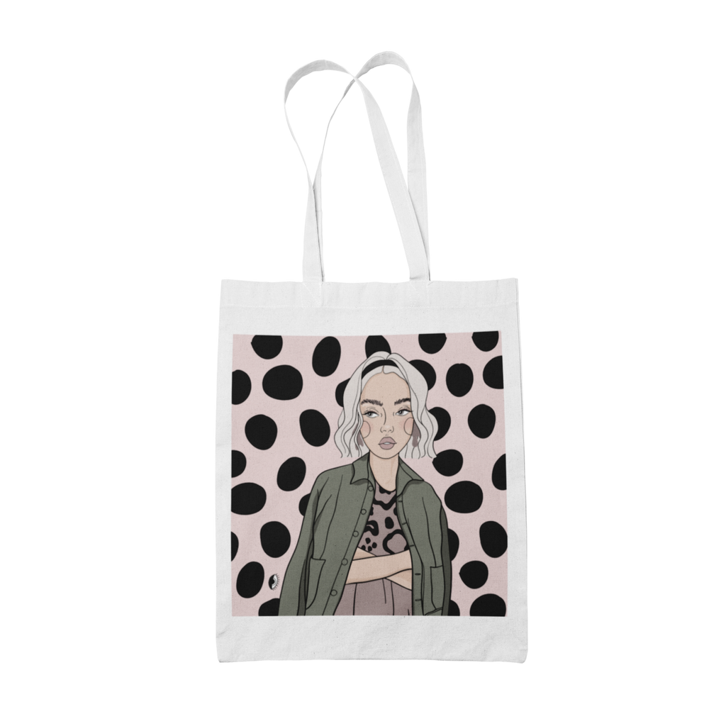 Cotton tote bag with illustration. by Getter Tiivits at www.brixbailey.com
