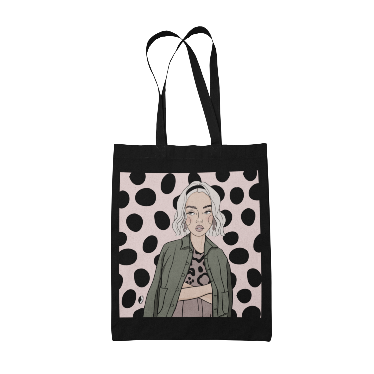 Cotton Tote Bag with Illustration by Getter Tiivits - 100% Cotton, Handwash Only by Getter Tiivits at www.brixbailey.com