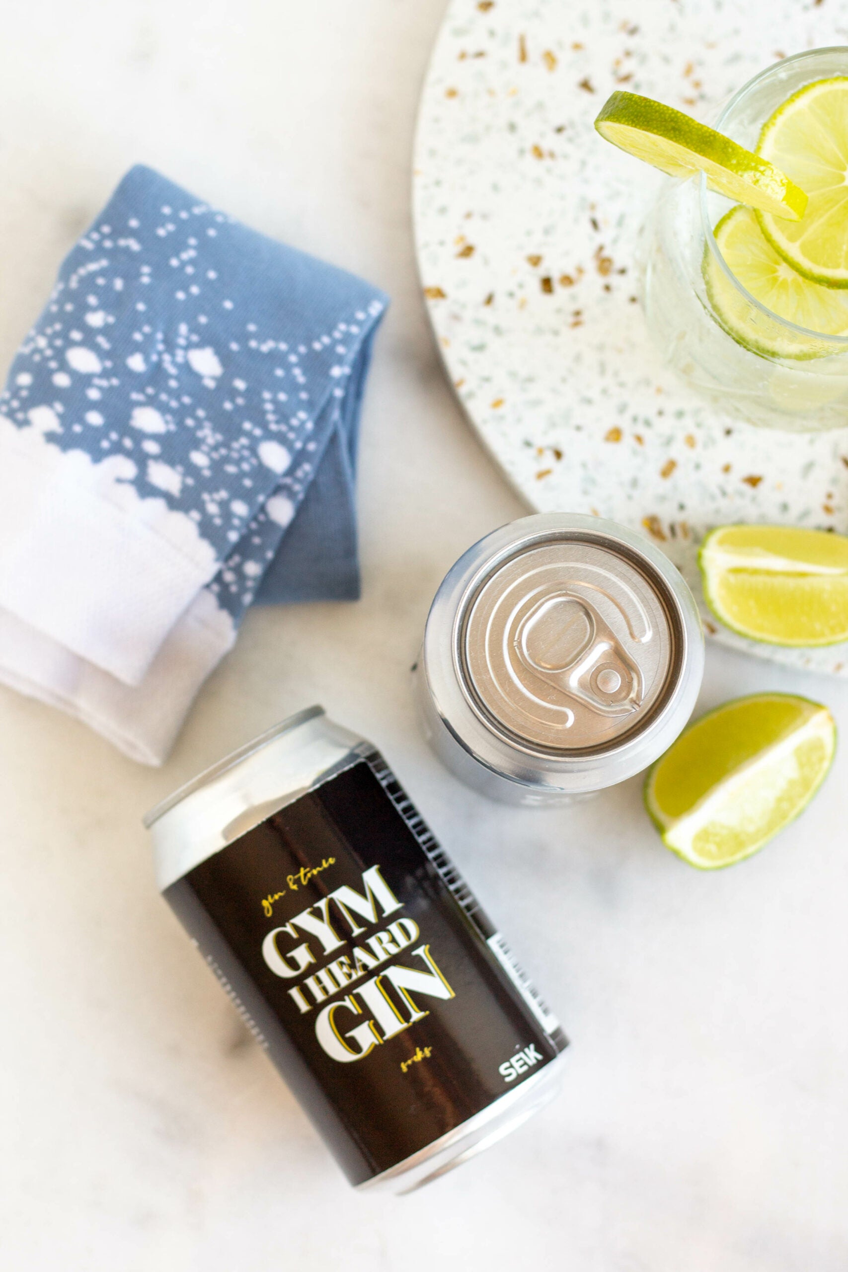 elegant gin and tonic socks on a polished surface, reflecting a sophisticated lifestyle choice