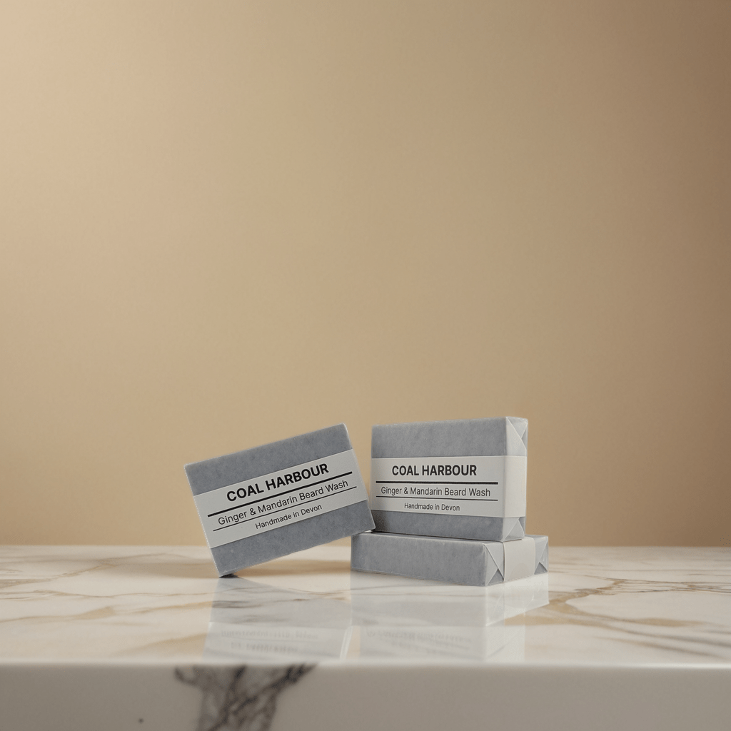 Ginger Mandarin and Dead Sea Mud Beard Wash Bar 100g