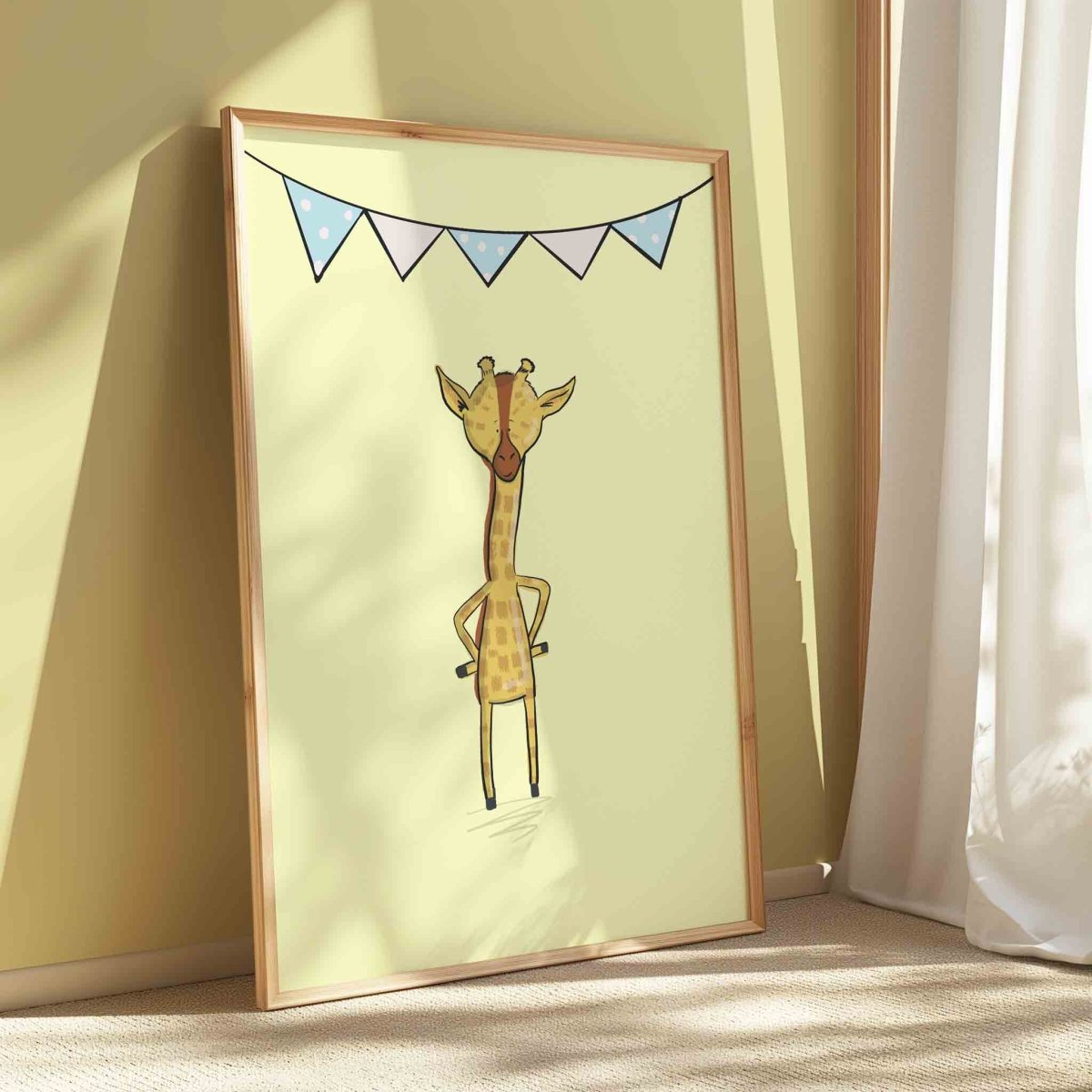 Giraffe Nursery Print – Cute Animal Wall Art
