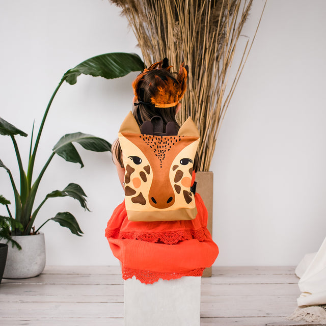 Kids Giraffe Backpack – Cool & Sturdy for Outdoor Fun by Muni at www.brixbailey.com