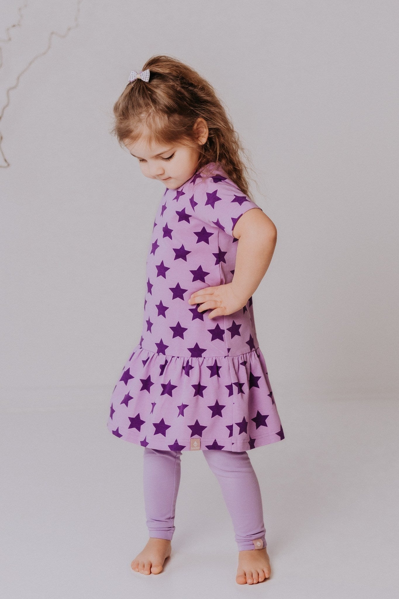 ERICA Short-Sleeved Dress with Ruffles - Versatile & Eco-friendly, Made in Europe by Breden at www.brixbailey.com