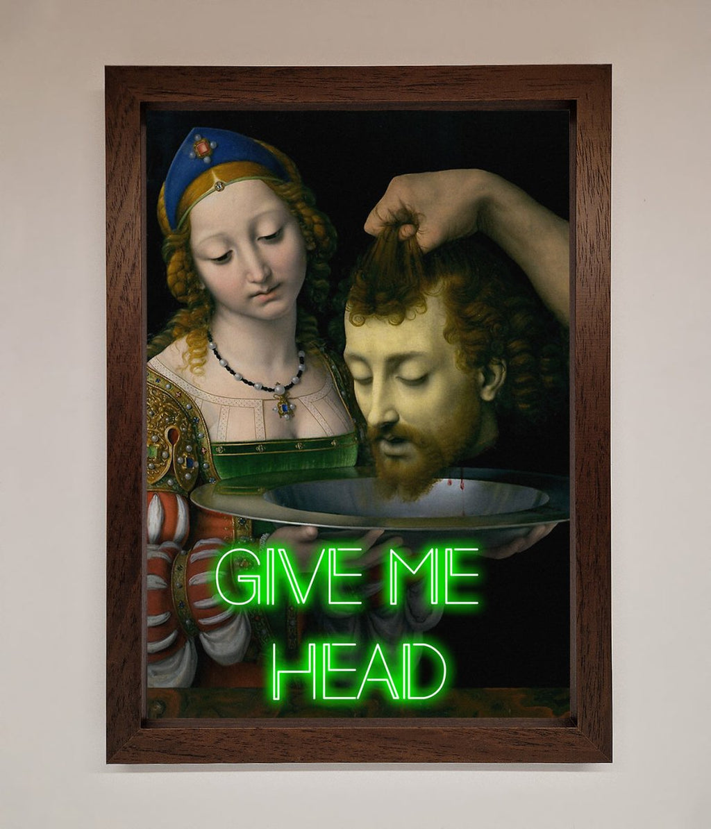 Give Me Head Renaissance Framed Poster