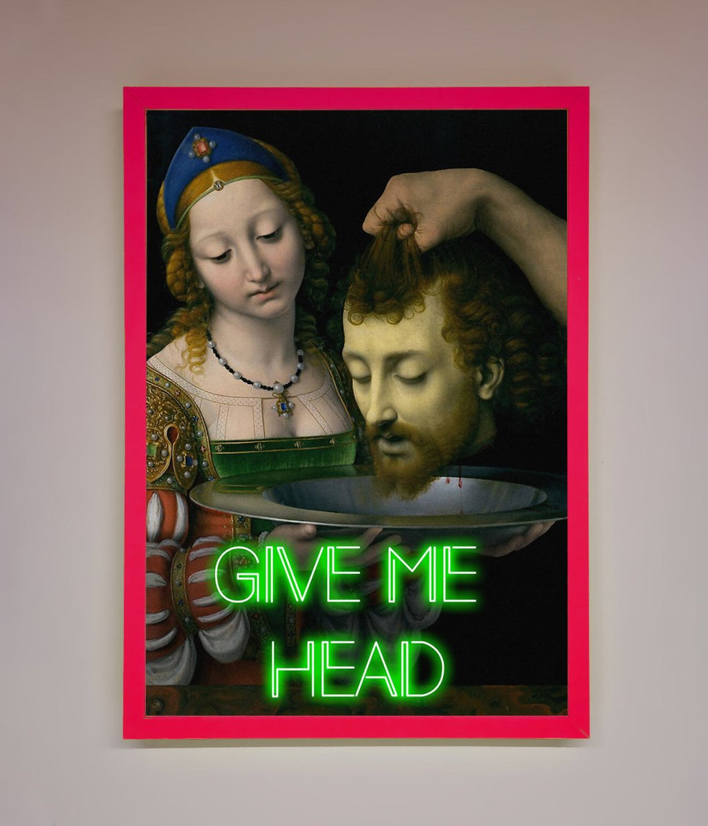 Give Me Head Renaissance Framed Poster