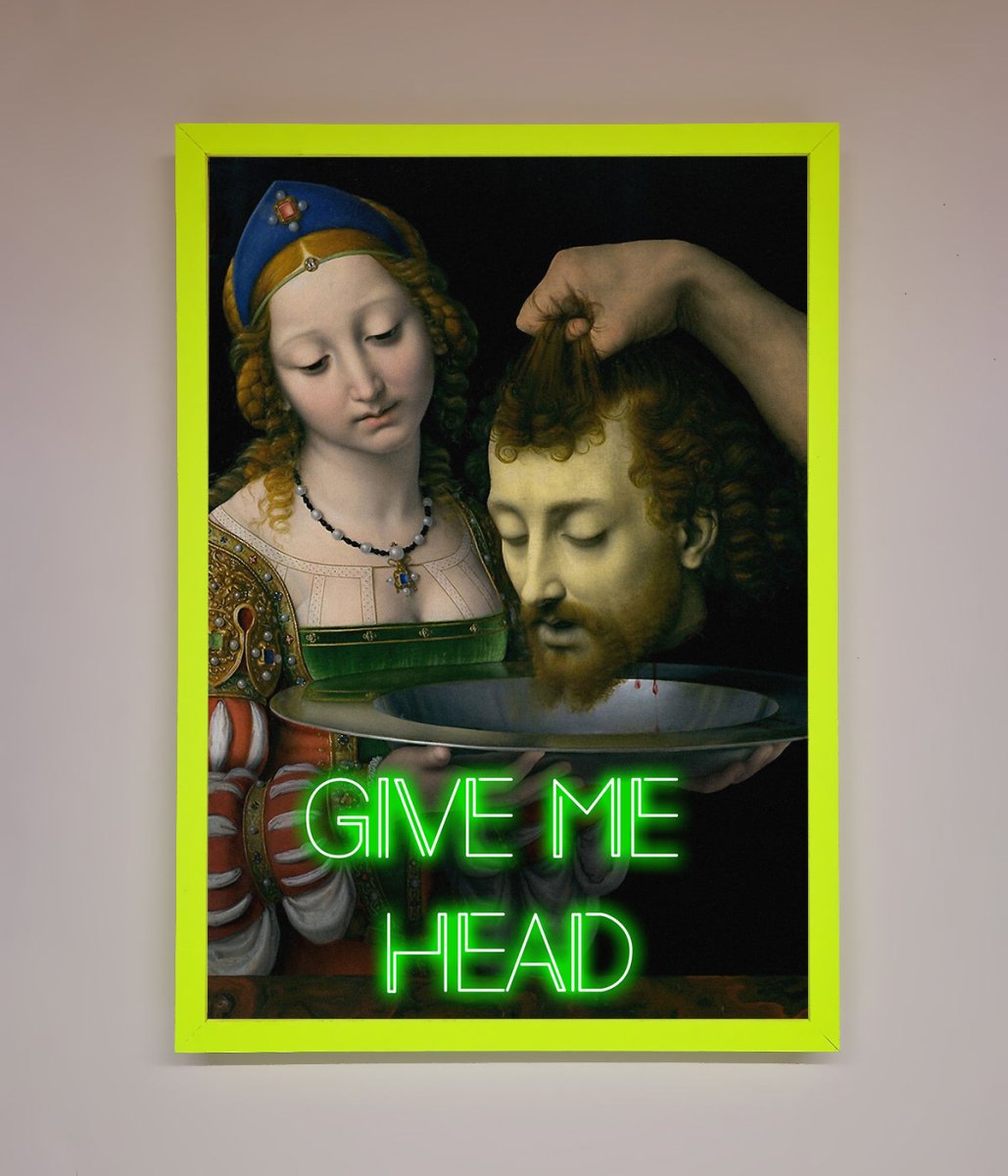 Give Me Head Renaissance Framed Poster
