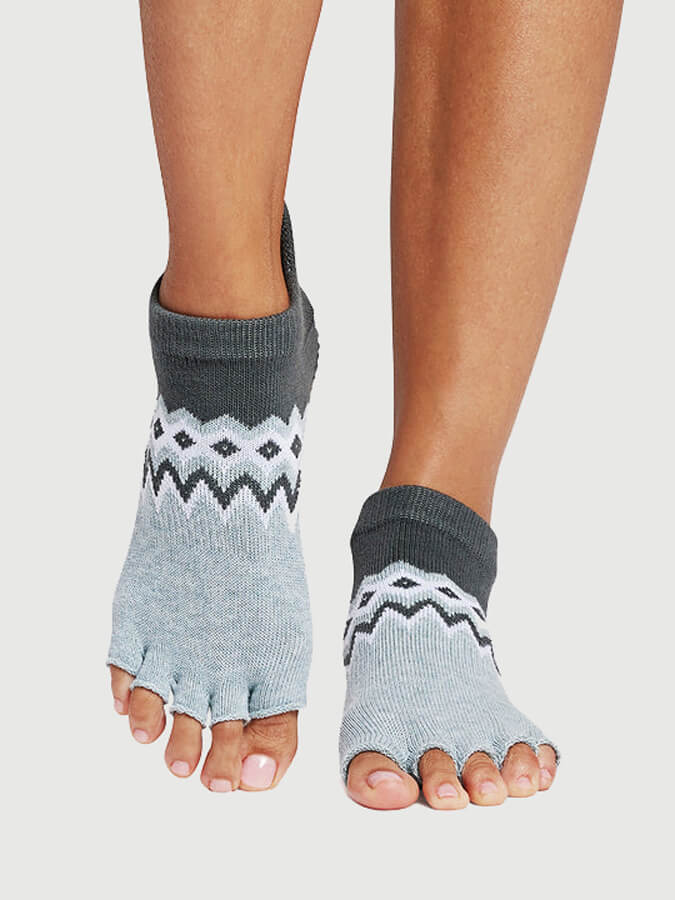 Low Rise Half Toe Yoga Grip Socks for Women