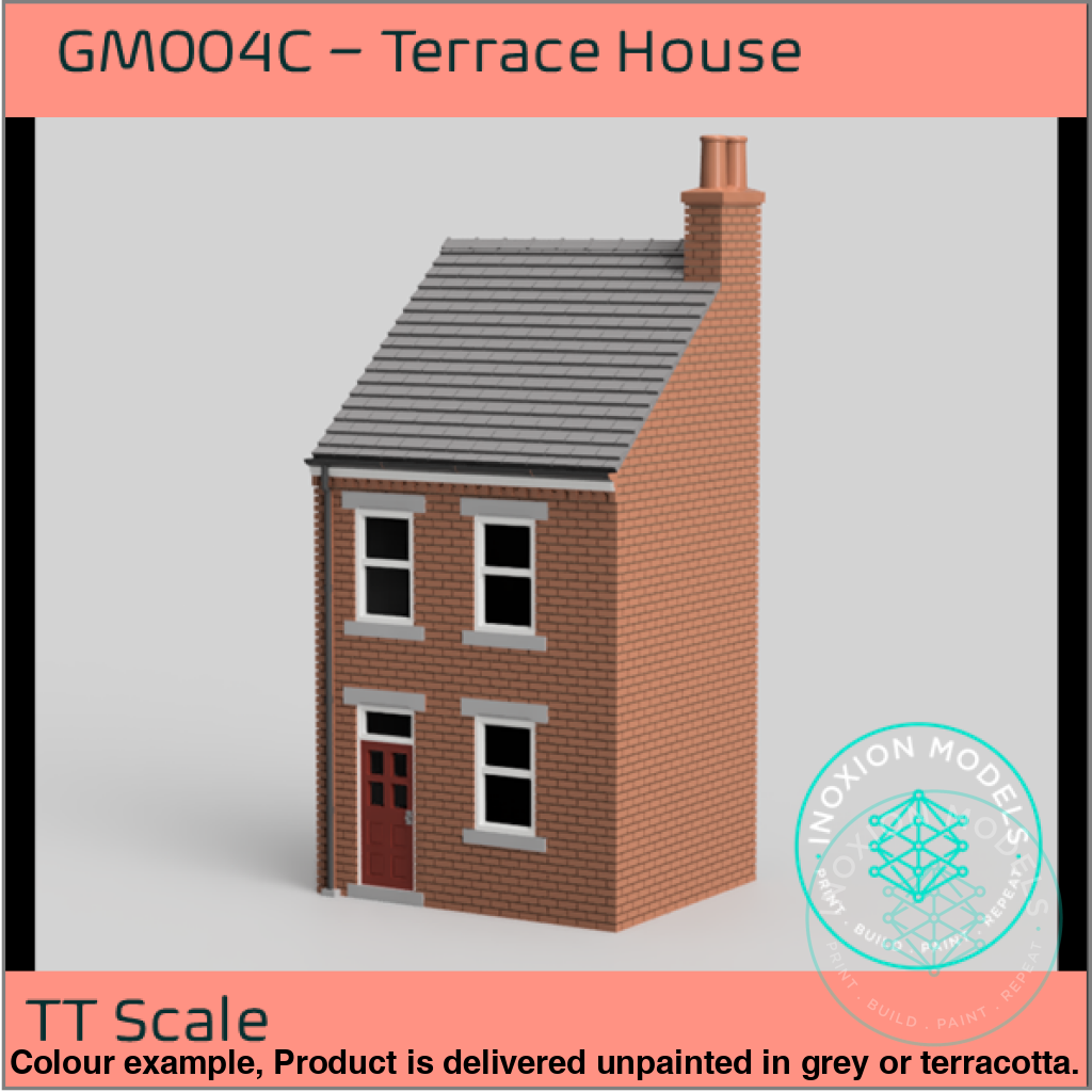 Low Relief Terrace House Model TT120 3mm Scale