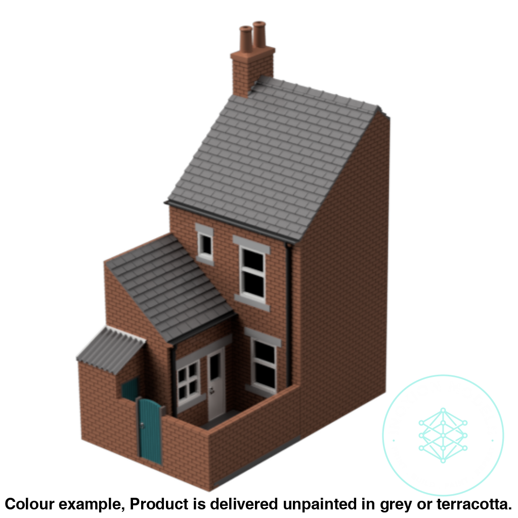 Low Relief Terrace House Model TT120 3mm Scale